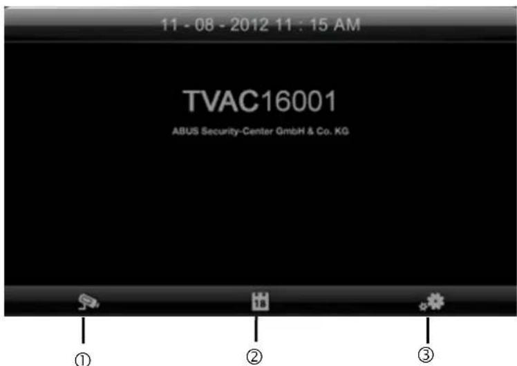 ABUS TVAC16001A - Menu principal - 1