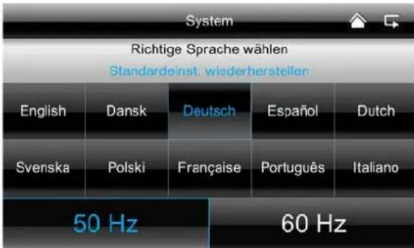 ABUS TVAC16001A - Werkseinstellungen wiederherstellen / Sprache / Hz wahlen - 1