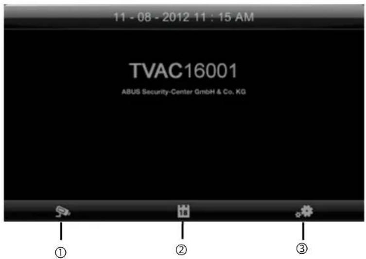 ABUS TVAC16001A - Menu principal - 1