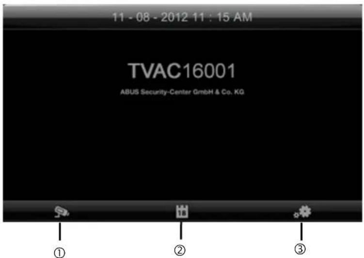 ABUS TVAC16001A - Menu principal - 1