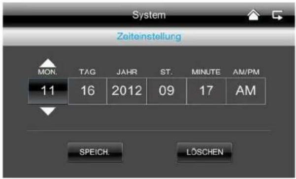 ABUS TVAC16001A - Zeit // Datum und Uhrzeit einstellen - 1