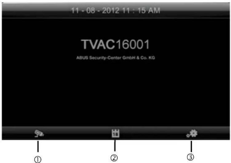 ABUS TVAC16001A - Huvudmeny - 1