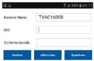 ABUS TVAC16001A - Indtastning af systeminformationer - 1
