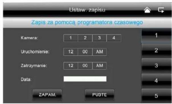 ABUS TVAC16001A - Zapis za pomocag programu czasowego - 1