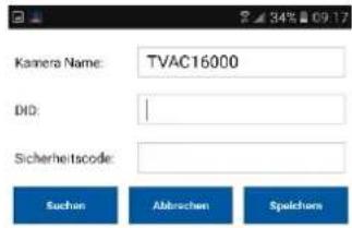 ABUS TVAC16001A - Inserimento delle informazioni di sistema - 1