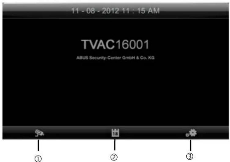 ABUS TVAC16001A - Hovedmenu - 1