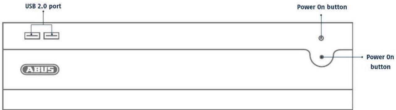 ABUS NVR10030 - CONNECTIONS AND STATUS LED - 2