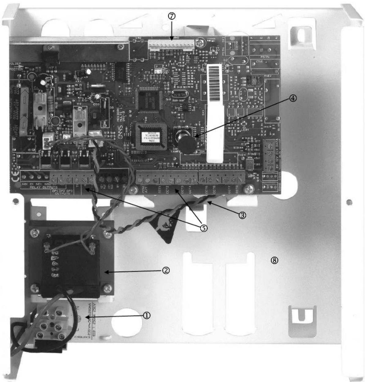 ABUS IPCB62500 - 8Vue d'ensemble des composants du boitier - 2