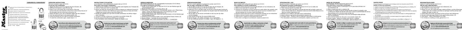 Master Lock 1535EURDGRY - 1