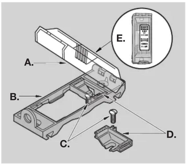 Master Lock 496B - Remplacement des glissières à double fonction - 1