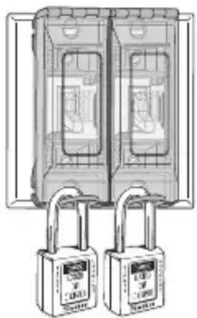 Master Lock 496B - Pose sur l'interrupteur - 2