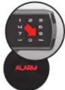 Master Lock LFW205TWC - Innstilling av alarmen - 1
