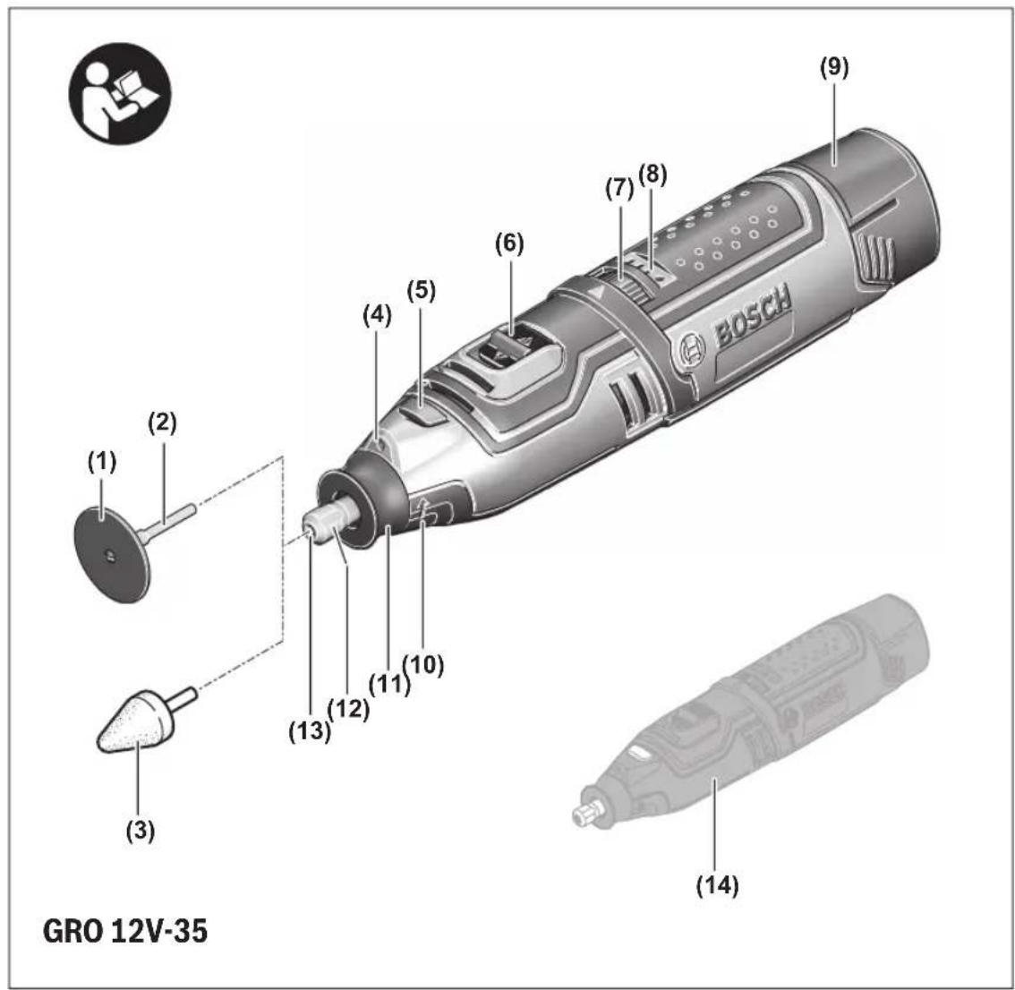 BOSCH GRO 12V35 Professional - 1