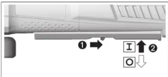 BOSCH GWS 15125 CIEP Professional - Vklop/izklop - 1