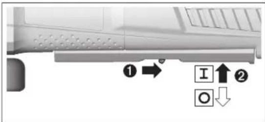 BOSCH GWS 15125 CIEP Professional - Zapinanie/vypinanie - 1