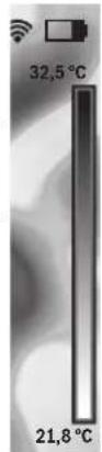 BOSCH GTC 400 C Professional - Assegnazione delle temperature in base alla scala - 1