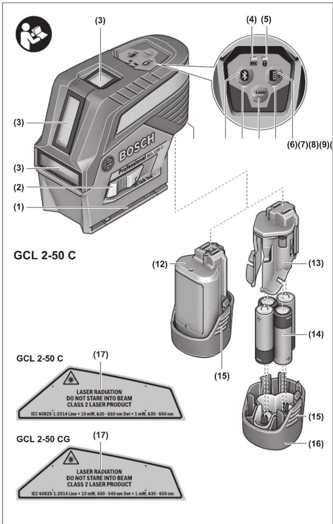 BOSCH GCL 250 CG Professional - 2