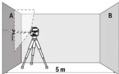 BOSCH GCL 250 CG Professional - Checking the Height Accuracy of the Horizontal Line - 1