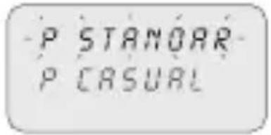 ABB D2 Synchro - Seleção do tipo de programa (exemplo com P Standard): - 1
