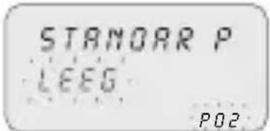 ABB D1 Synchro - Selectie van het type programme (voorbeeld met Standar P): - 3