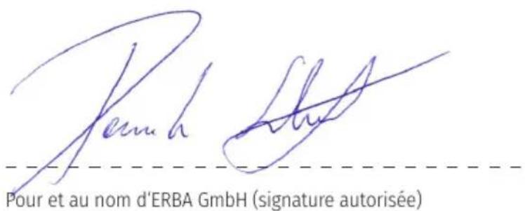 Erba 33602 - Déclaration de CONFORMITE - 1