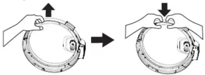 MIDEA MPC176SS - Remove and Install the Sealing Ring - 1