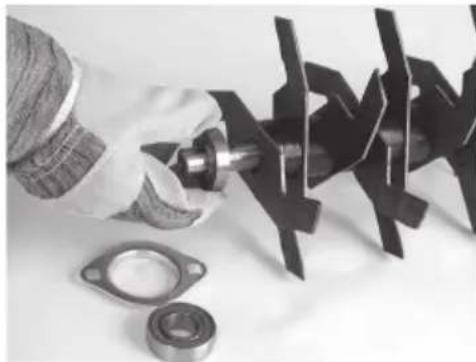 Eliet E401 - b. Dépose des couteaux usés et pose de nouveaux couteaux. - 5