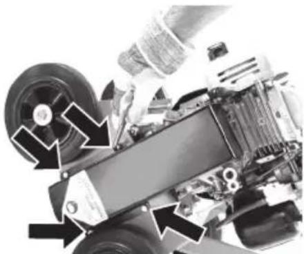 Eliet E401 - a. Dépose du porte-lames - 1