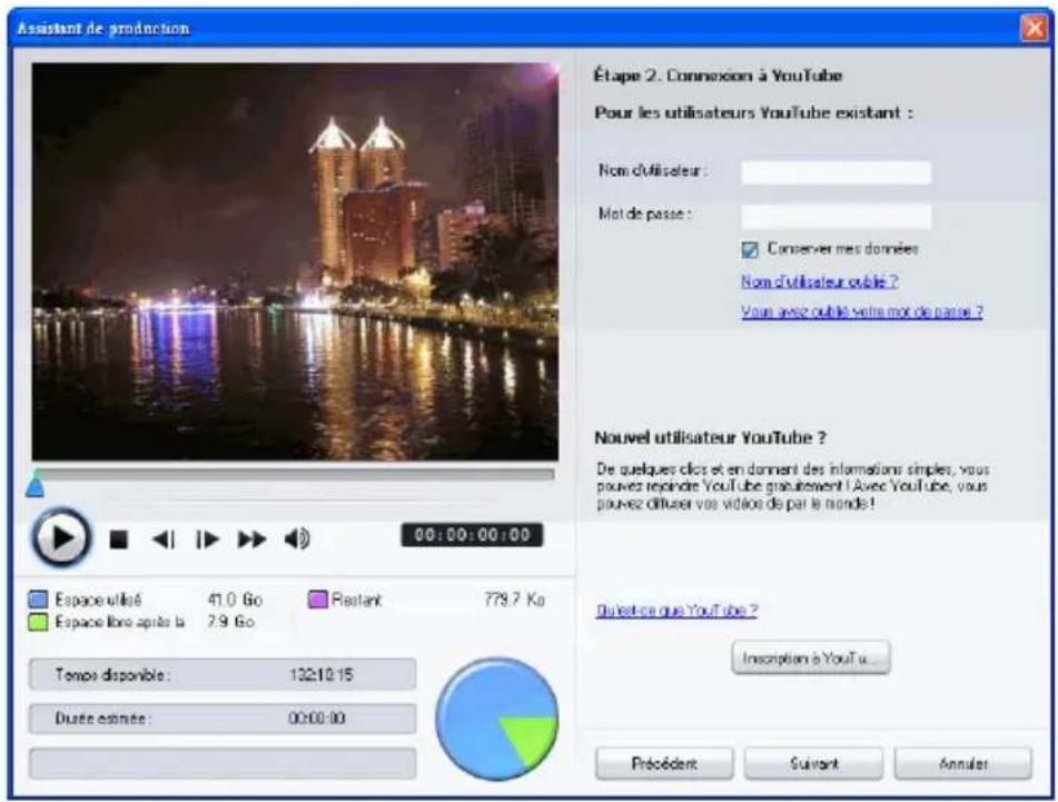 CYBERLINK PowerDirector 7 - Télécharger votre video sur YouTube - 1