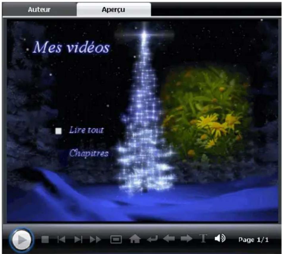 CYBERLINK PowerDirector 7 - Prévisualiser la page de menu de votre disque - 1