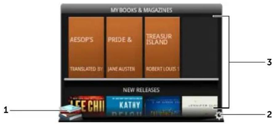 DELL Streak 7 - Utiliser le widget Stage Books (Livres) - 1