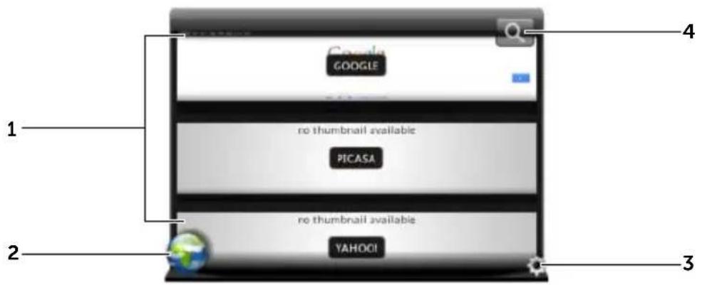 DELL Streak 7 - Utiliser le widget Stage Web - 1