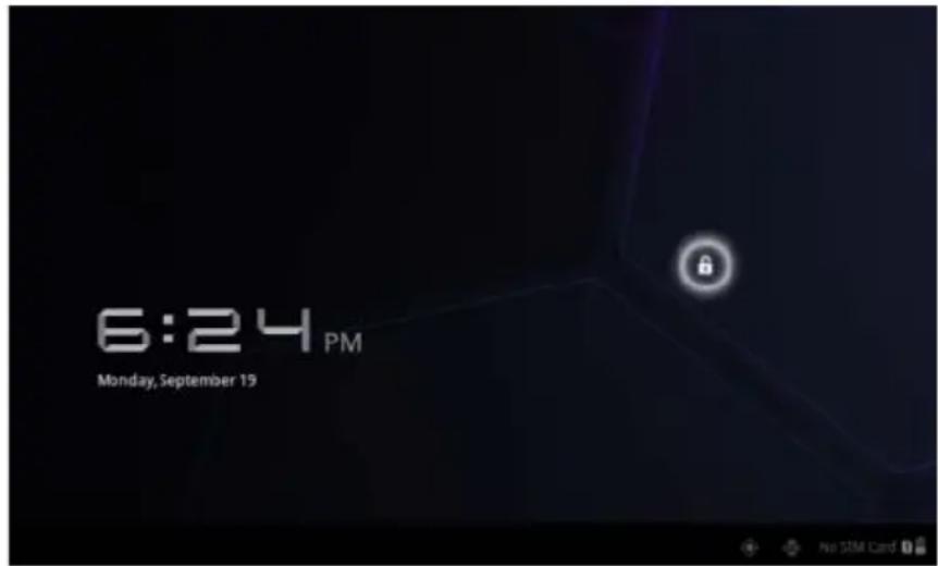DELL Streak 7 - Le fond d'écran de verrouillage de l'écran - 1