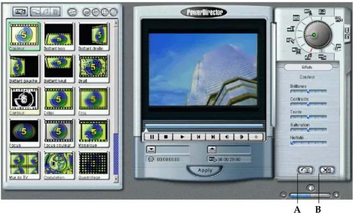 CYBERLINK PowerDirector 2.1 - Mode effets - 1