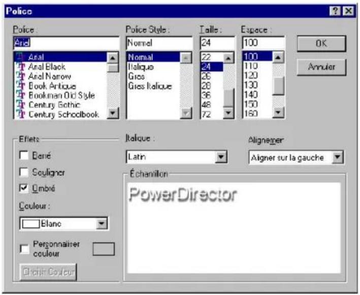 CYBERLINK PowerDirector 2.1 - Effets vidéo Paramètres disponibles - 3