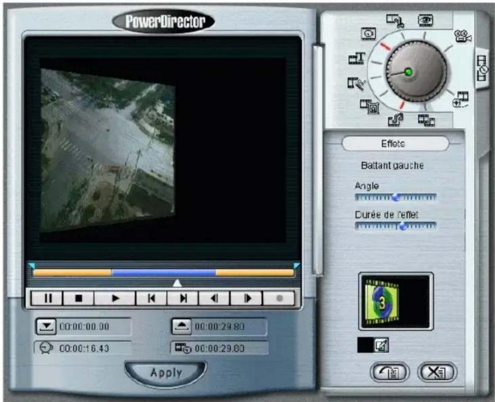 CYBERLINK PowerDirector 2.1 - Effets vidéo Paramètres disponibles - 1