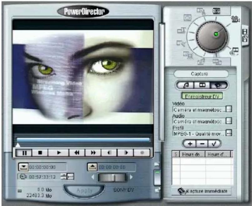 CYBERLINK PowerDirector 2.1 - Capture de lot à partir de caméscopes DV - 1