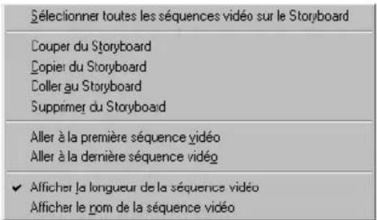 CYBERLINK PowerDirector 2.1 - Fonctions du Storyboard - 5