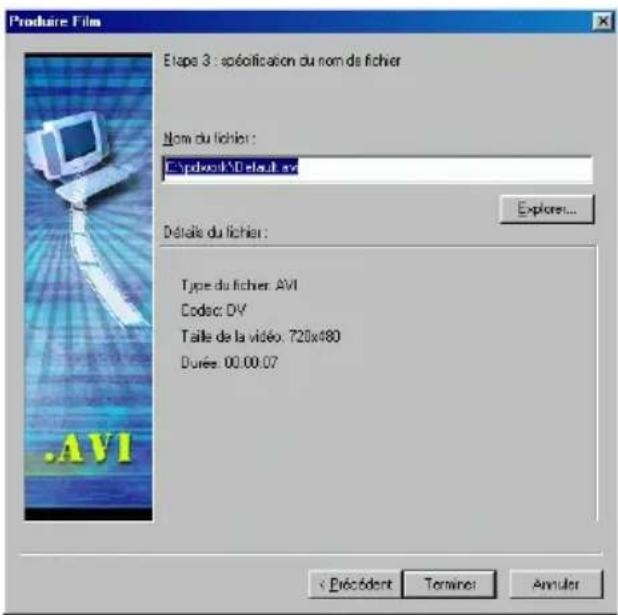 CYBERLINK PowerDirector 2.1 - Production de fichiers AVI - 3