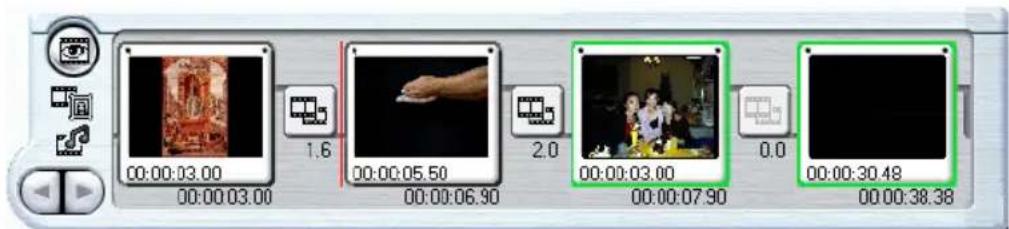 CYBERLINK PowerDirector 2.1 - Fonctions du Storyboard - 2