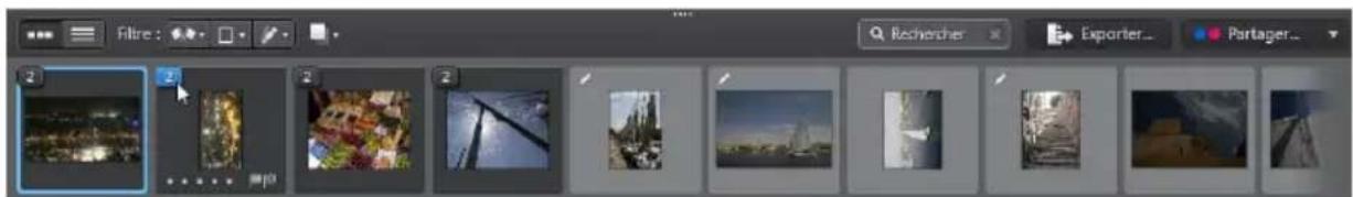 CYBERLINK PhotoDirector 5 - Afficher les photos en piles - 2