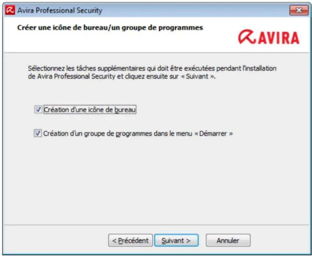 AVIRA Professional Security - Création de raccourcis pour Avira Professional Security - 1