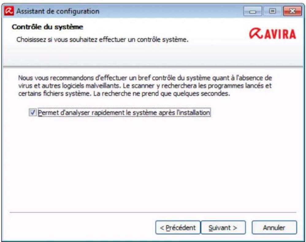 AVIRA Professional Security - Démarrage d'une analyse après l'installation - 1