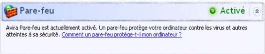 AVIRA Professional Security - Pare-feu ACTIVÉ / Pare-feu en marche - 1