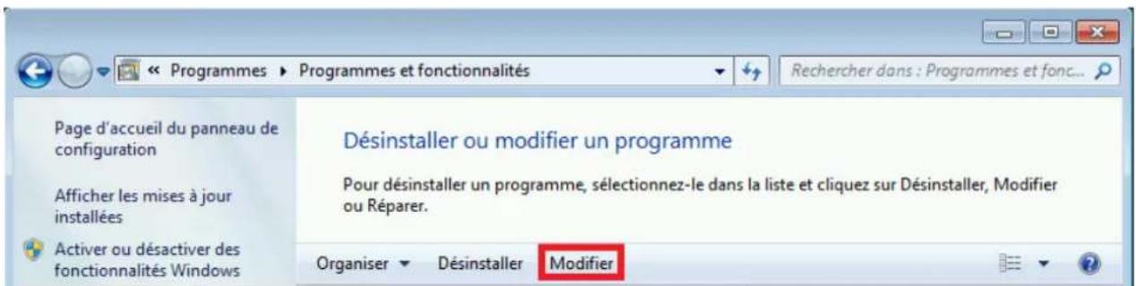 AVIRA Professional Security - Modification d'une installation sous Windows 7 - 1
