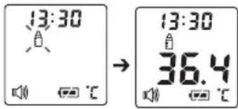 BEURER FT 100 - Measuring object temperature/room temperature - 1
