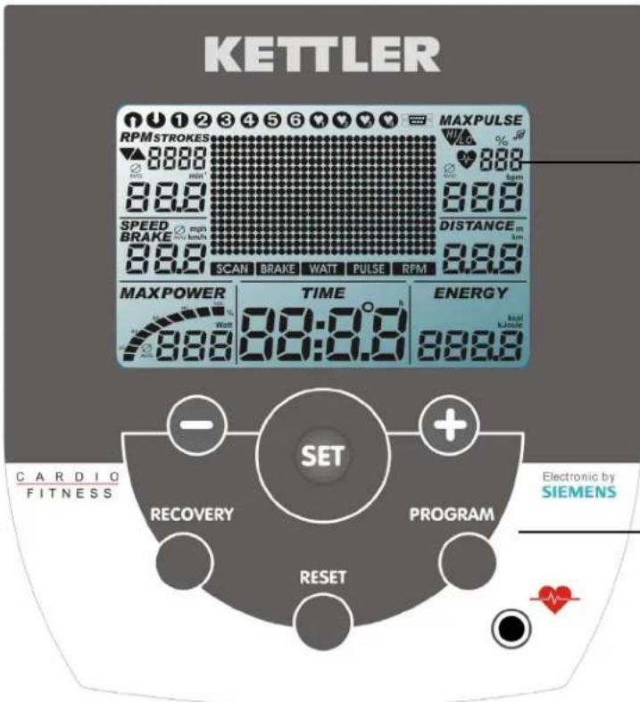 KETTLER CTR 3 - Polsslagmetering met borstgordel - 1