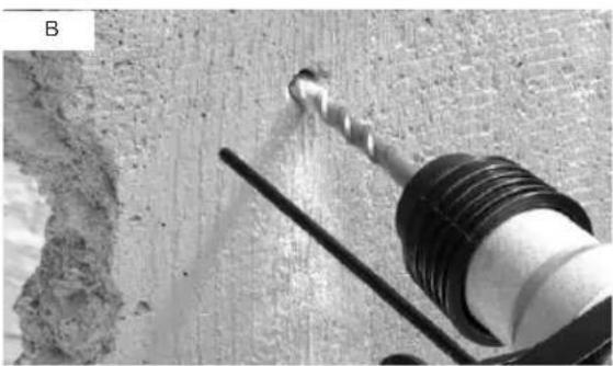 Meister Craft BPMB 850 C - Working with the hammer drill (Fig. 3) - 1