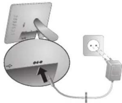 AGFA AF 5105MS - Netkabel aansluiten - 2