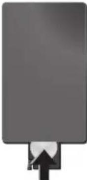 AGFA AF 5105MS - Colocar ou trocar a pilha no commando à distência - 3